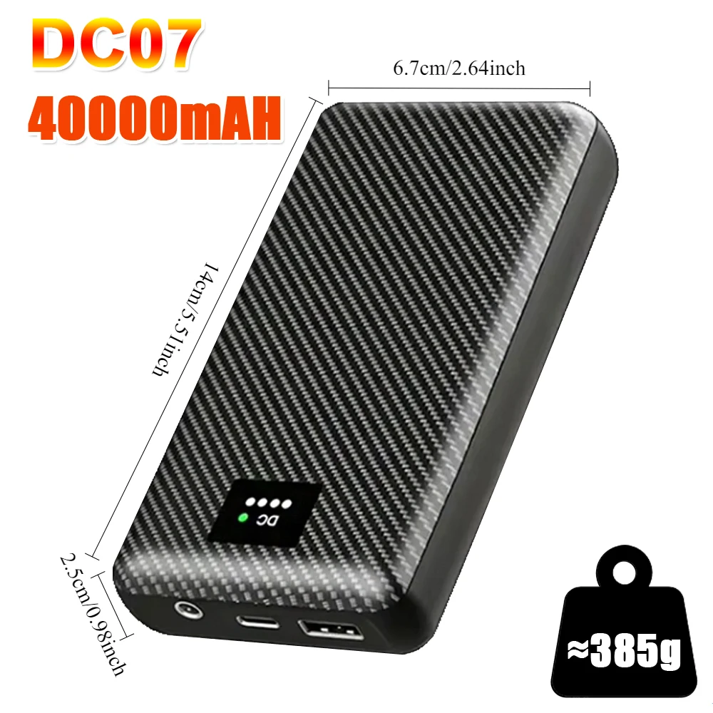 Ranwomen 30000/40000mAh 파워뱅크 히팅 조끼용 외부 배터리 쿨링 팬용 보조 DC7.4V 32,000원