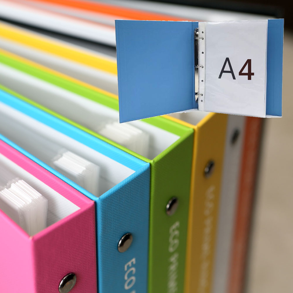 A4사이즈 에코바인더 링 클리어화일 (속지80매) 5,700원