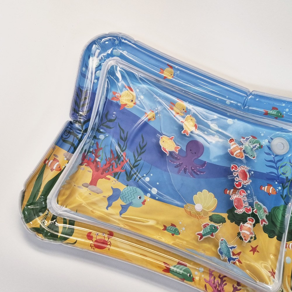 아가프라 국산 아기워터매트 냄새적은 물놀이 장난감 터미타임 오감발달, 아가프라 워터매트+물고기15P, 1개 28,900원