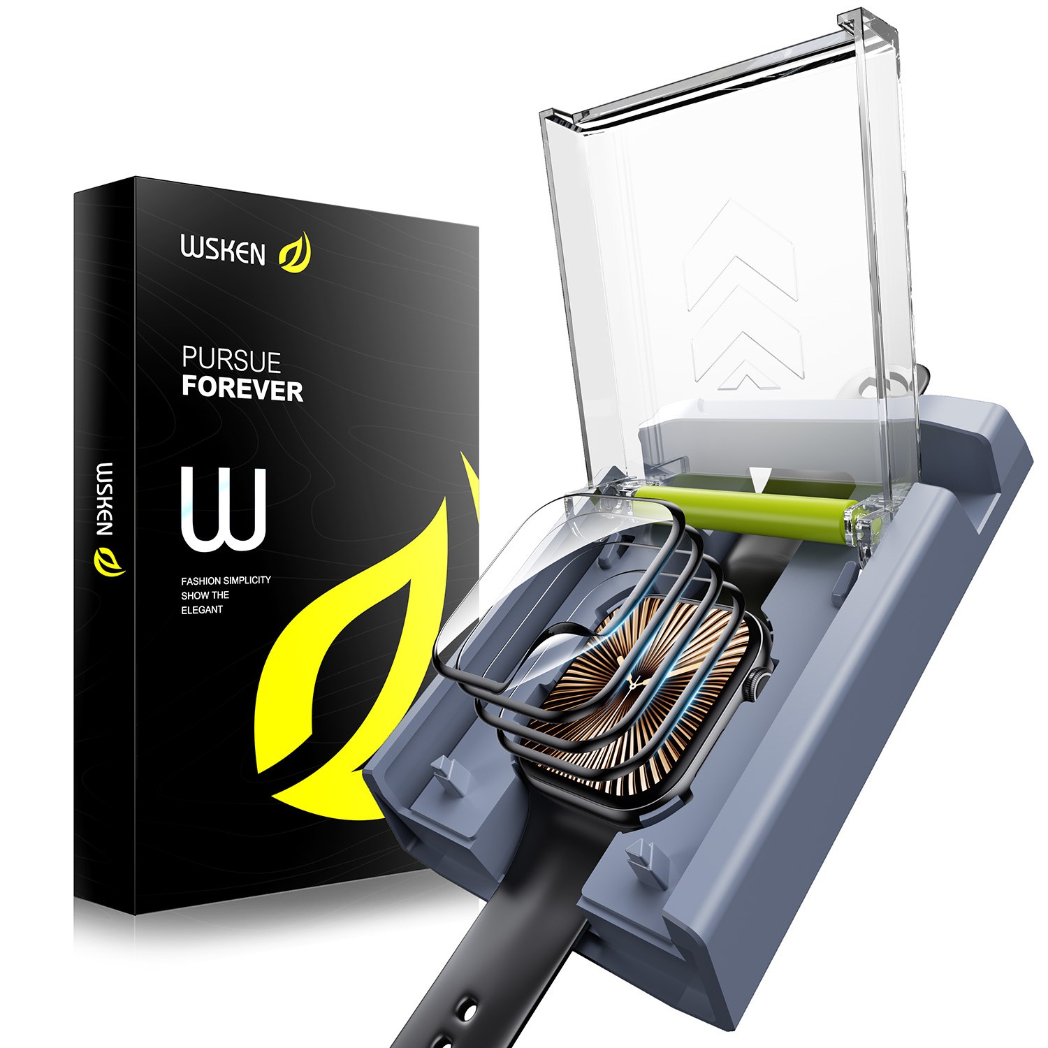 WSKEN 애플워치10/11 풀커버 TPU 액정보호필름 간편한 자동부착 19,800원