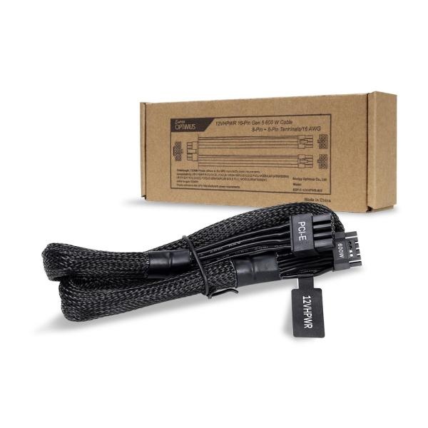 [에너지옵티머스] EOP 12VHPWR Gen5 600W 16(12+4)핀  케이블 (0.6m) 13,500원
