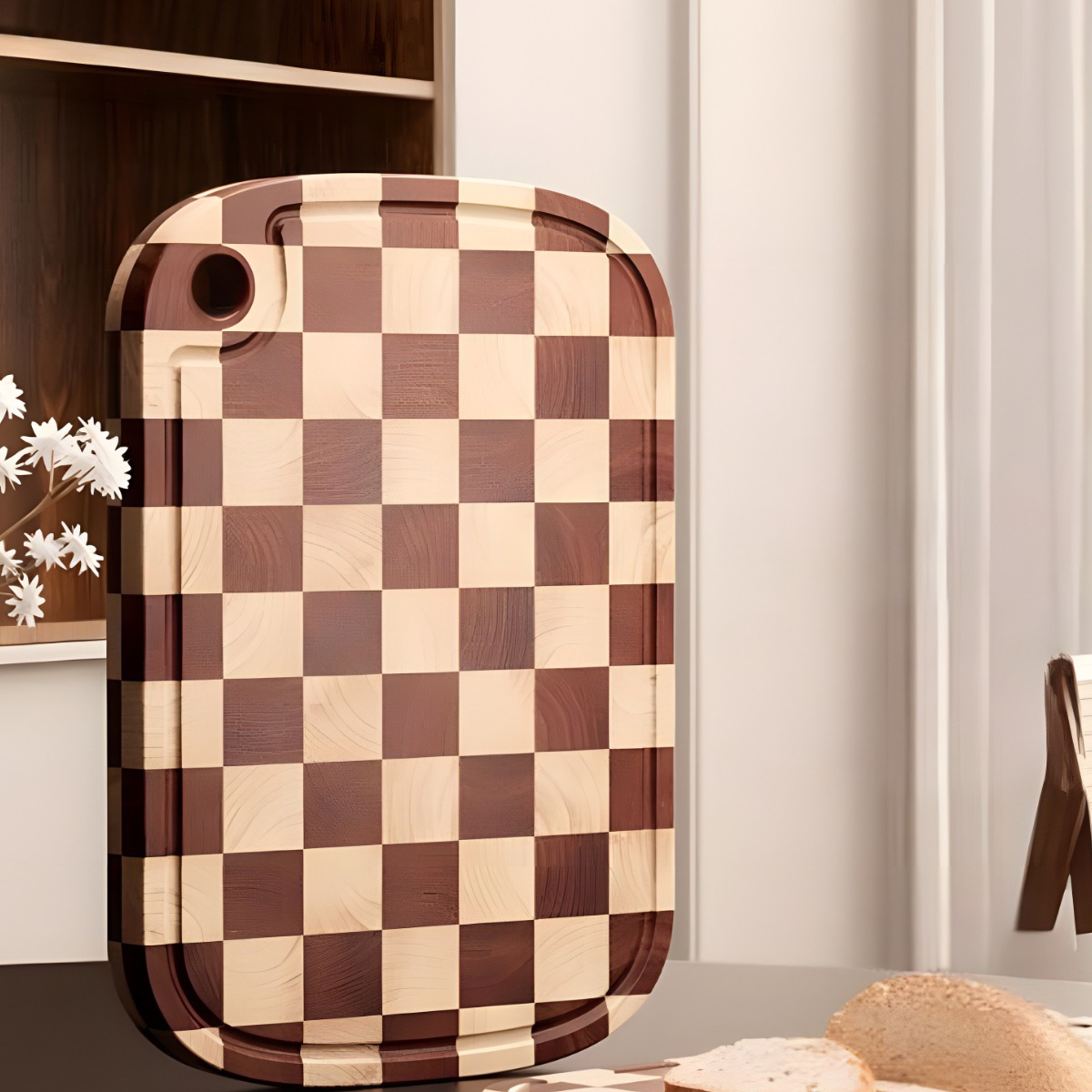 LOVFIR 고급 나무도마  엔드그레인도마  체스도마  캠핑도마 스테이크나무도마 30,000원