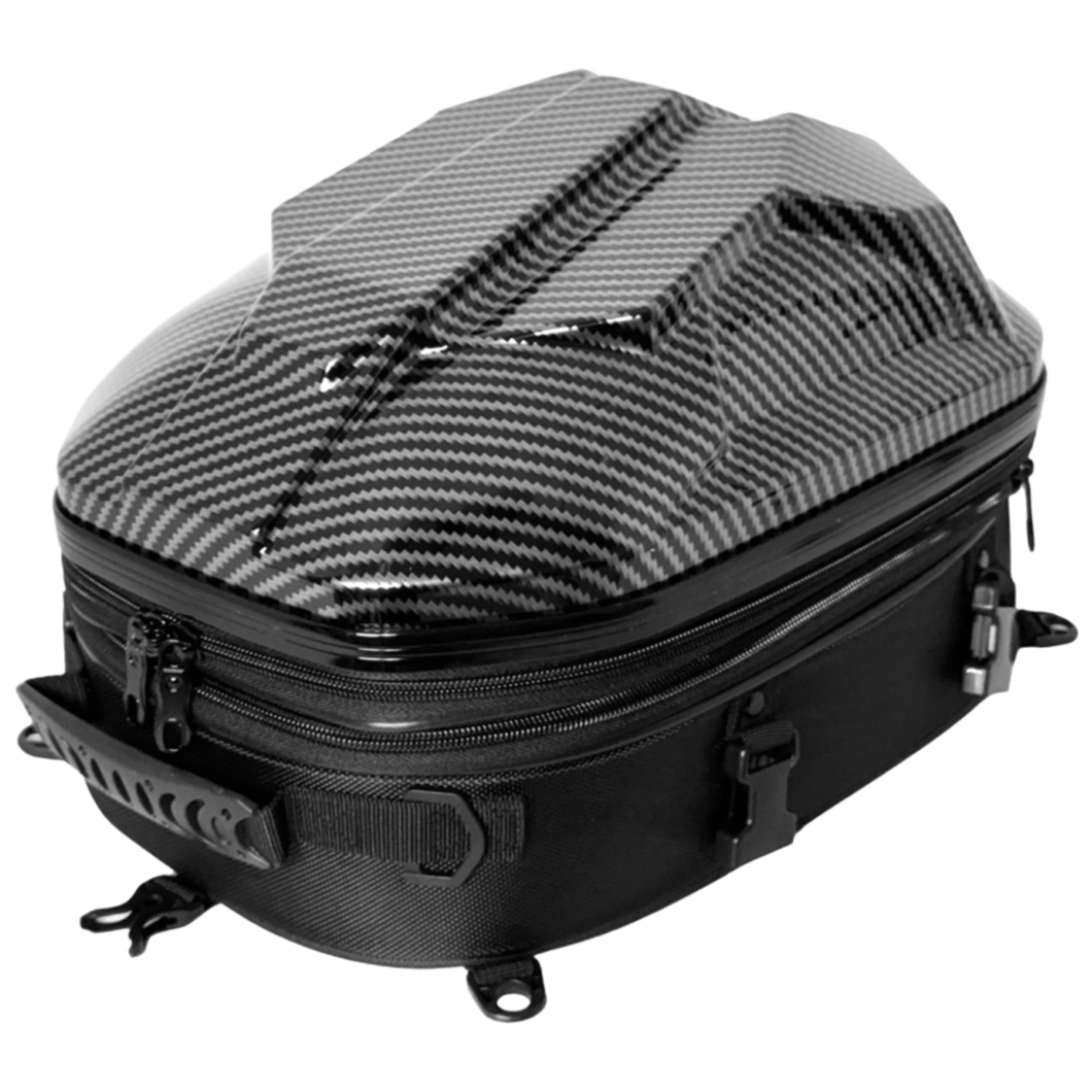 JHD PICK 오토바이 스쿠터 테일백 가방 30L~40L 방수 대용량 헬멧 수납 헬멧가방 리어백 시트백 탑박스, 카본 블랙(Carbon B) 75,800원