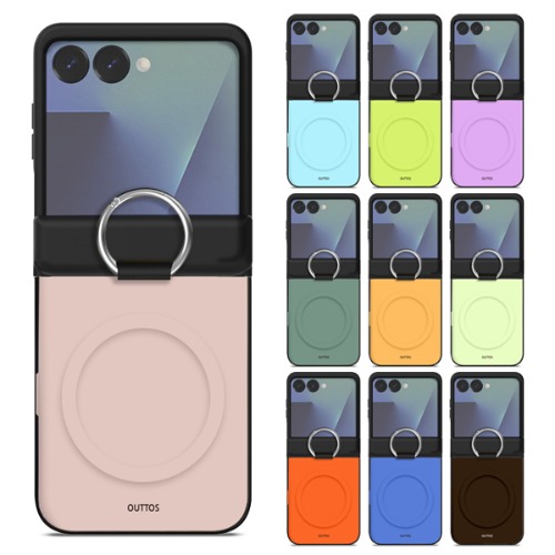 Z플립7 (F766) 오토스 컬러 고리형 힌지 보호 맥세이프 호환 카드 도어 범퍼 케이스 핑거링 제트플립7 23,900원