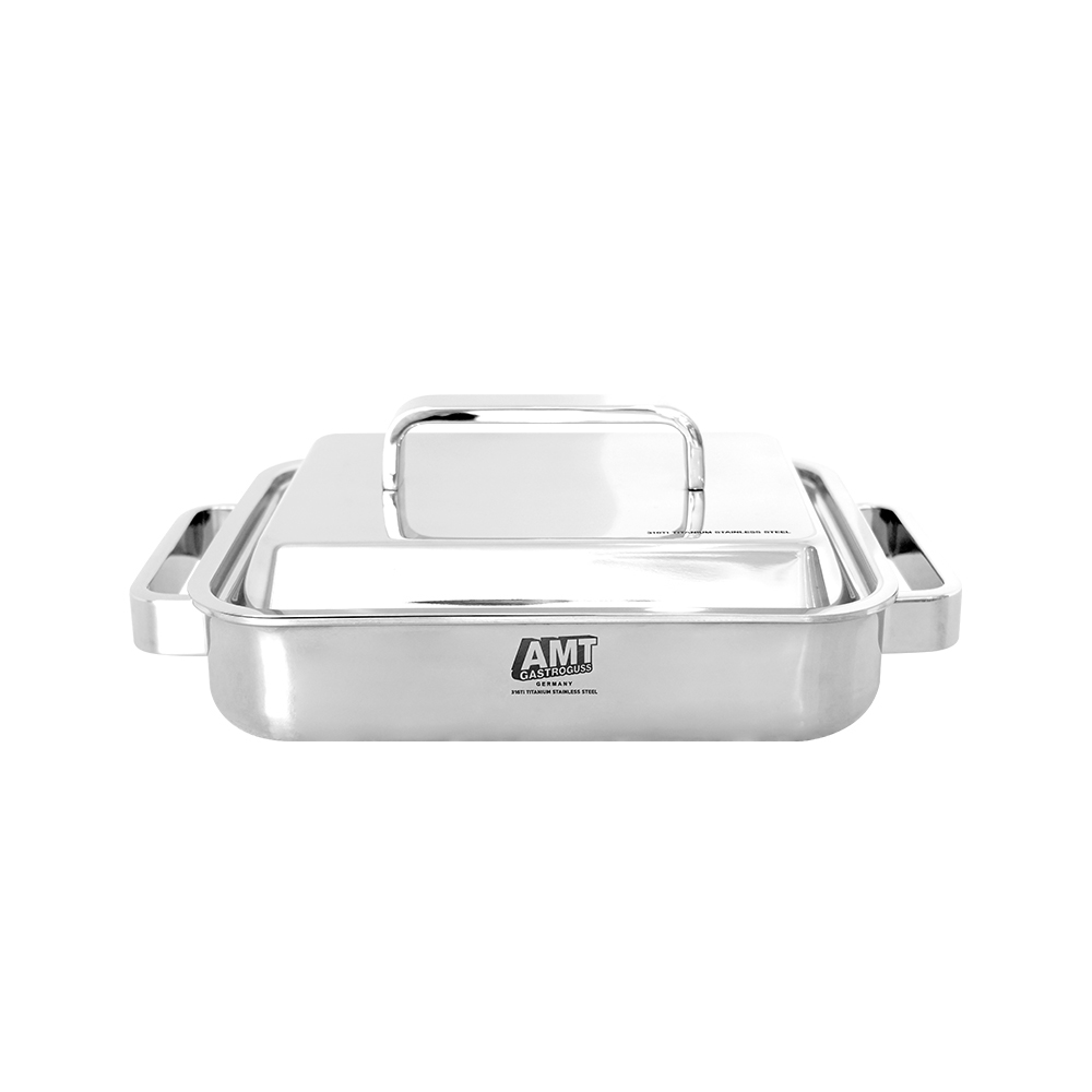 AMT 316Ti 스텐 통5중 프로 사각 그리들팬 뚜껑세트(유광) 240,000원