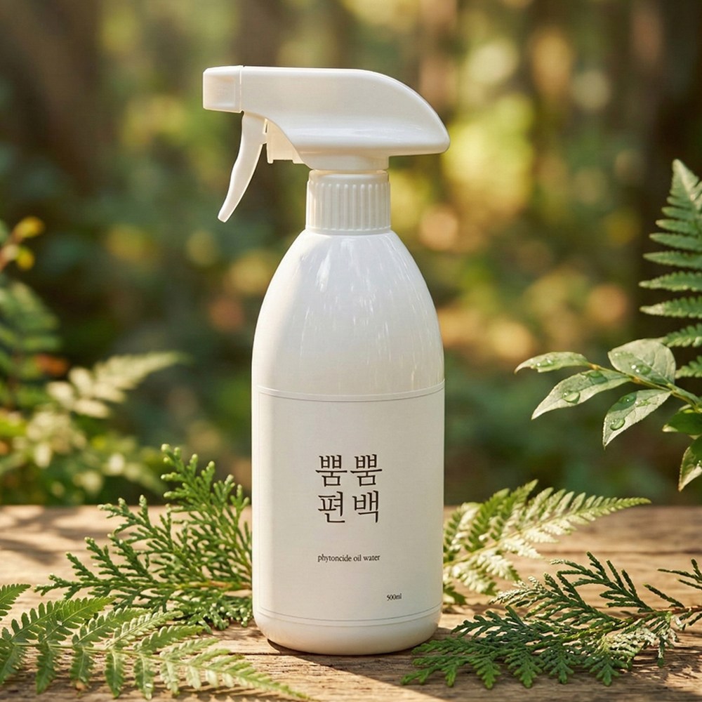 뿜뿜편백 3%편백오일함유 편백수 피톤치드 스프레이, 1개, 500ml 9,900원