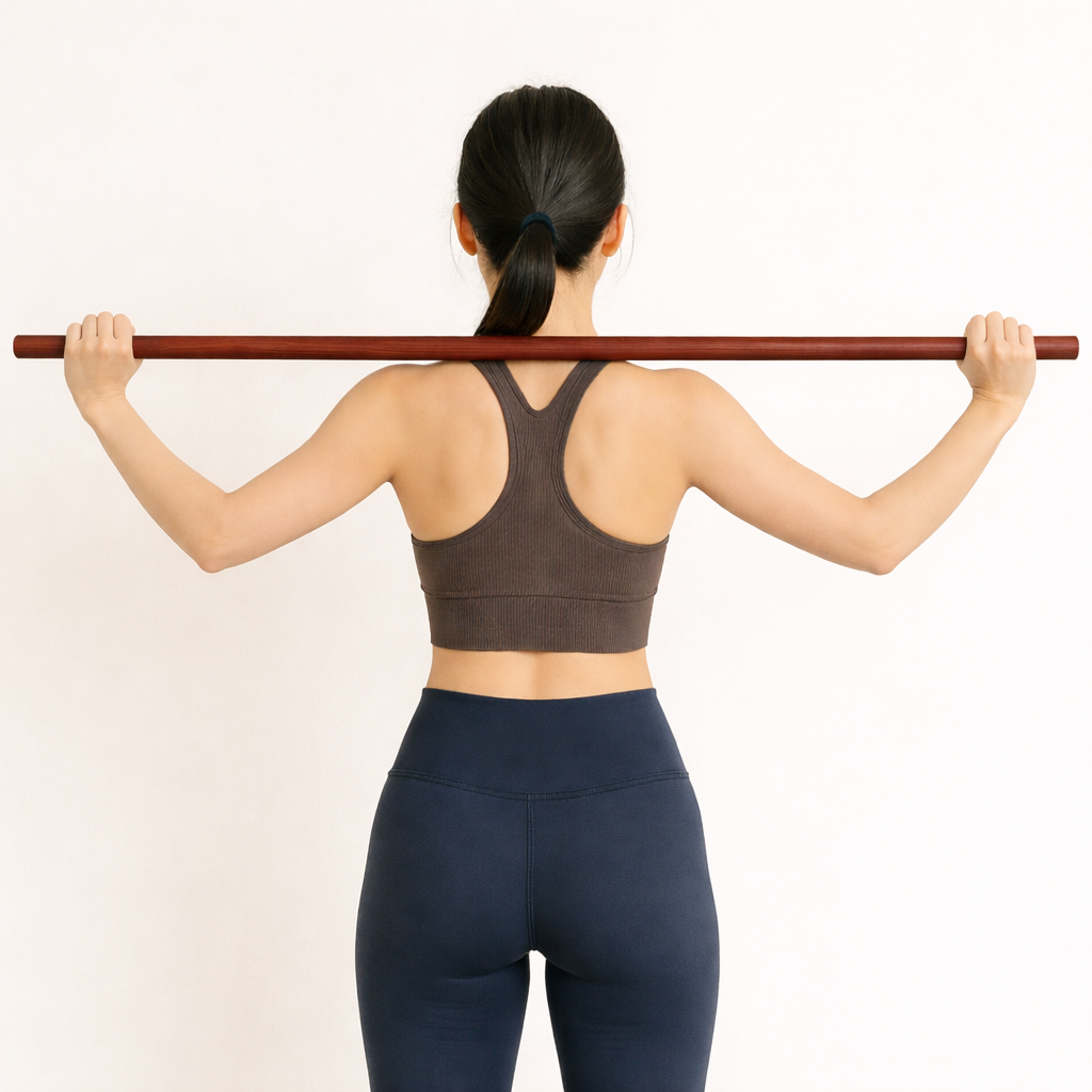 테텔레스타이 스트레칭봉 박달나무 요가봉 필라테스 요가 스트레칭 십자 목봉 스트레칭바 스틱 바른자세, 박달나무, 1개 17,460원