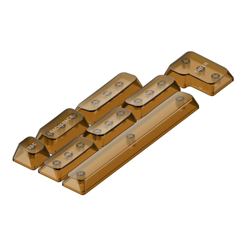 NUPHY 투명 크리스탈 키캡 mSA 프로파일 8키 RGB LED 투과 포인트키캡, 코스믹 모카 21,900원