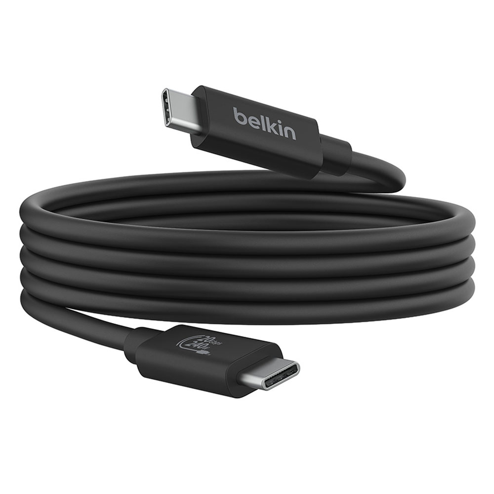 벨킨 USB 4 C타입-C타입 PD 240W 20Gbps 초고속 케이블 INZ004qc1.2MBK, 1.2m, 블랙, 1개 24,900원