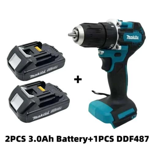 기존 Makita DDF487 무선 드라이버 드릴 브러시리스 전기 충격 스크루 드라이버 충전식 전동 공구 18V 배터리 포함 78,000원