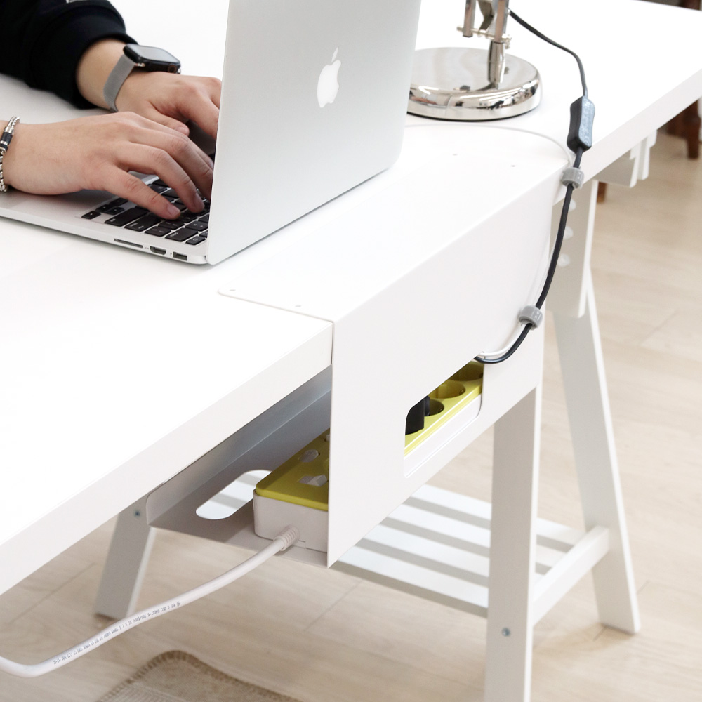 아이정 책상 전선정리 멀티탭 거치대 보관함 와이드 29,400원