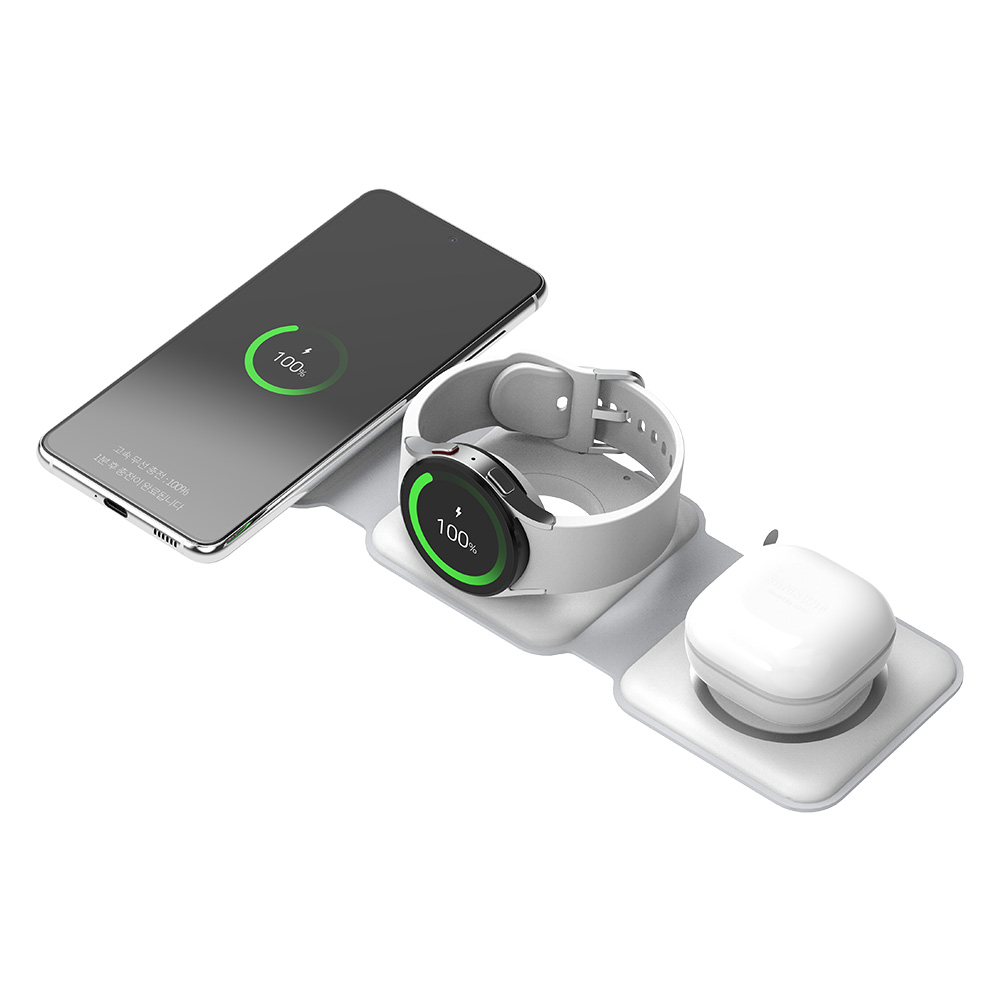 SKY 필 W26 Mag 맥세이프 호환 3in1 접이식 폴딩형 여행용 고속 무선충전기 갤럭시워치용, 갤럭시워치 전용, 1개 14,690원