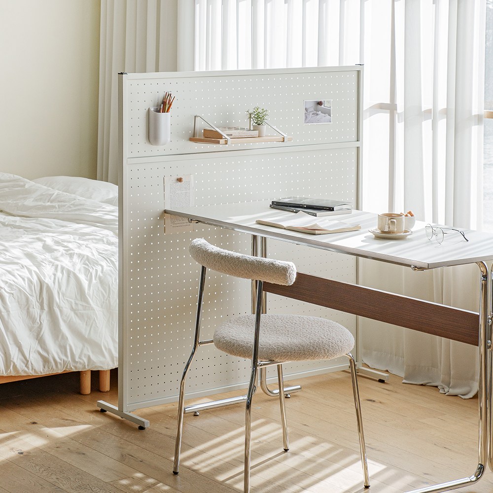 레트로하우스 틴우드 타공판 철제파티션 1200 (하프), 화이트 109,000원