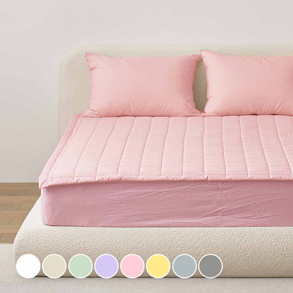 아망떼 수퍼코튼 60수 고밀도 면 침대패드, 핑크 54,900원