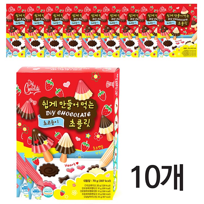 [한정판매] 만초_쉽게 만들어 먹는 초콜릿 _ 초코송이만들기세트, 1개, 10개, 현재가 19,800원