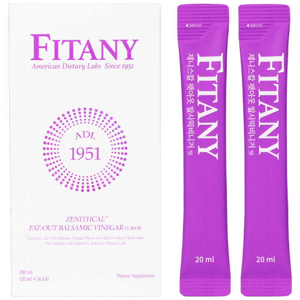 피타니 제니스칼 팻아웃 발사믹비니거 맛 (20ml X 14포) 1박스, 14회분, 1개 60,390원