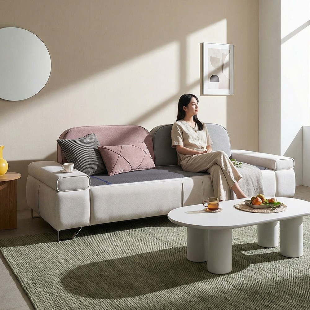 세계로가구 모란 황토볼 참숯 조야 온열 온돌 흙소파 4인용 쇼파 부모님 선물 569,000원