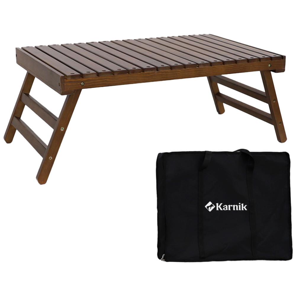카르닉 접이식 캠핑 쿨러테이블 우드 캠핑 보조테이블, 파인월넛(PI-FCT1) 49,900원