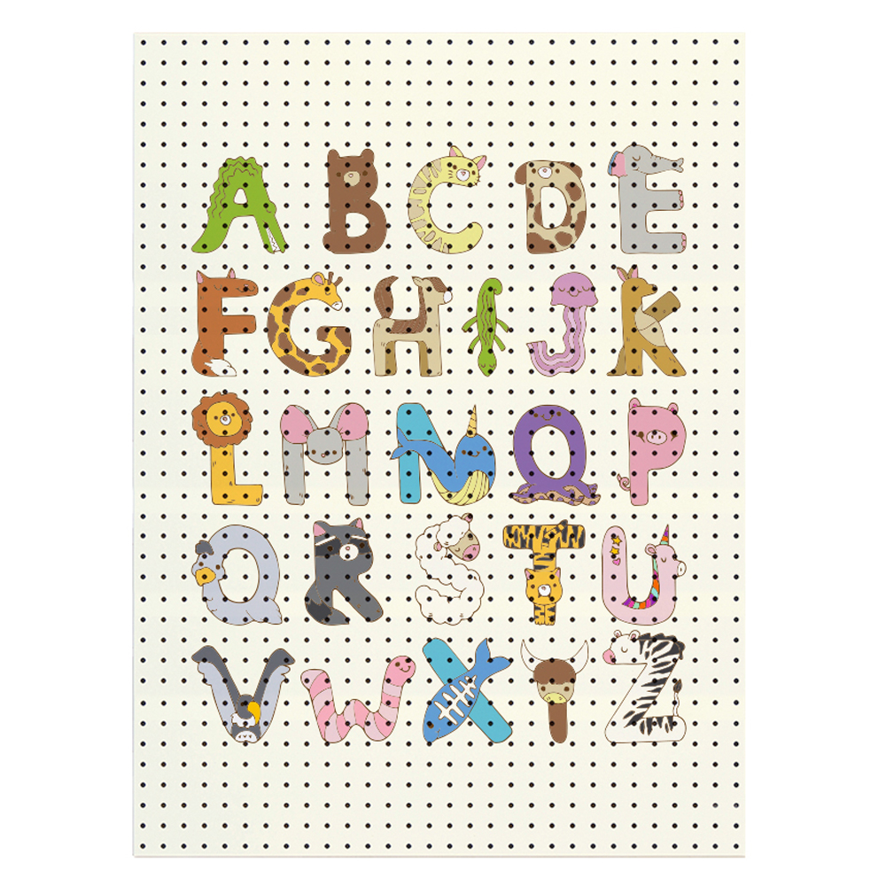 타공판닷컴 알파벳 동물 친구들 프린팅타공판 600 x 1200 mm 69,530원