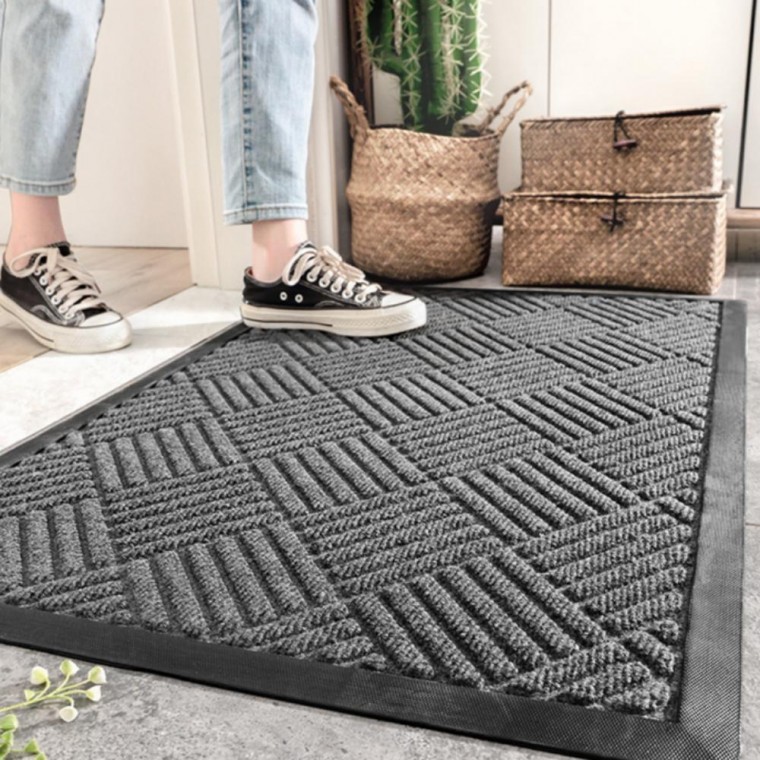 발매트 현관 사무실 바닥 매트 깔개 발판 사각 L, 1개, 현관매트사각_브라운L 122,370원