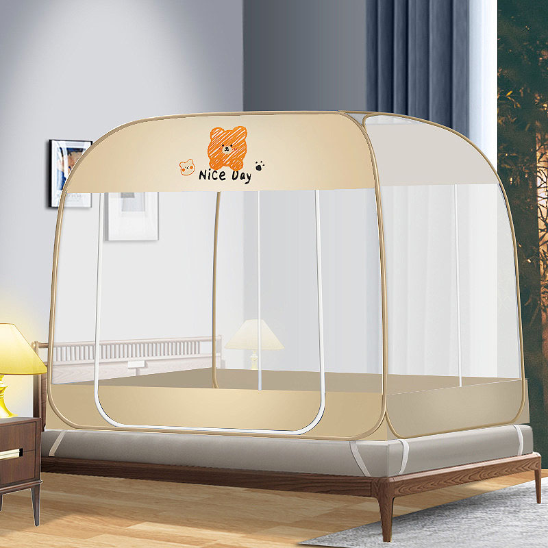 방일 원터치 텐트형 침대 양문형 사각 해충방지 모기장(바닥있음) 37,900원