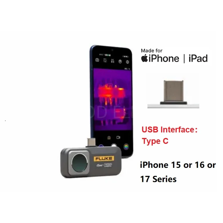 열화상카메라 FLUKE iSee TC01C TC01B 스마트폰용 열화상 카메라 IOS 모바일폰 바닥 난방 파이프 PCB 256x192 25Hz HD IR 895,600원