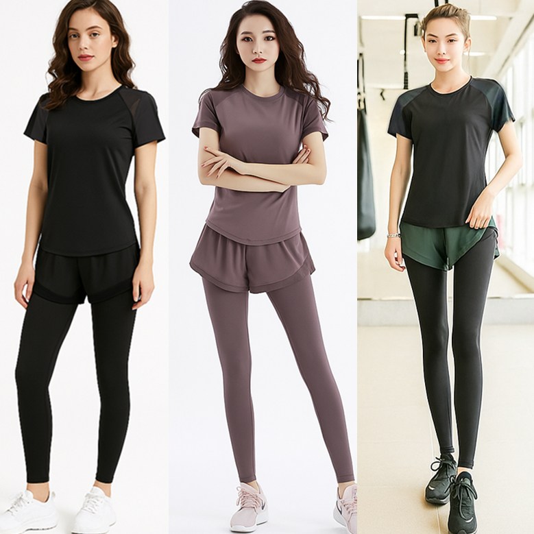 new신축성우수 요가복 필라테스복 레깅스와 상하세트 3COLOR 29,700원