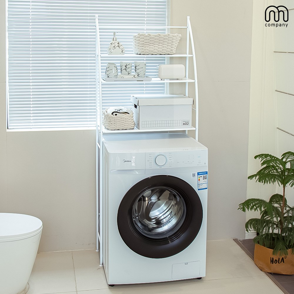 엠컴퍼니 3단 세탁기 선반 드럼 통돌이 건조기 정리대 세탁실 정리 수납장 다용도 행거 랙 세제 용품 수납 받침대 철제 600 심플 화이트 [fhzpt6754-qptl694120-] 23,800원