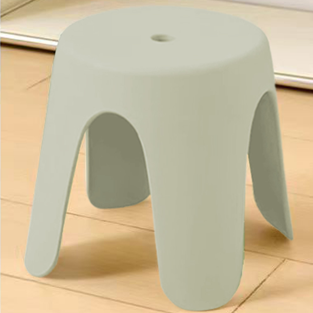 21세기트랜드 마이코 높은 둥근 플라스틱 미끄럼 방지 욕실의자, 연그린 10,900원