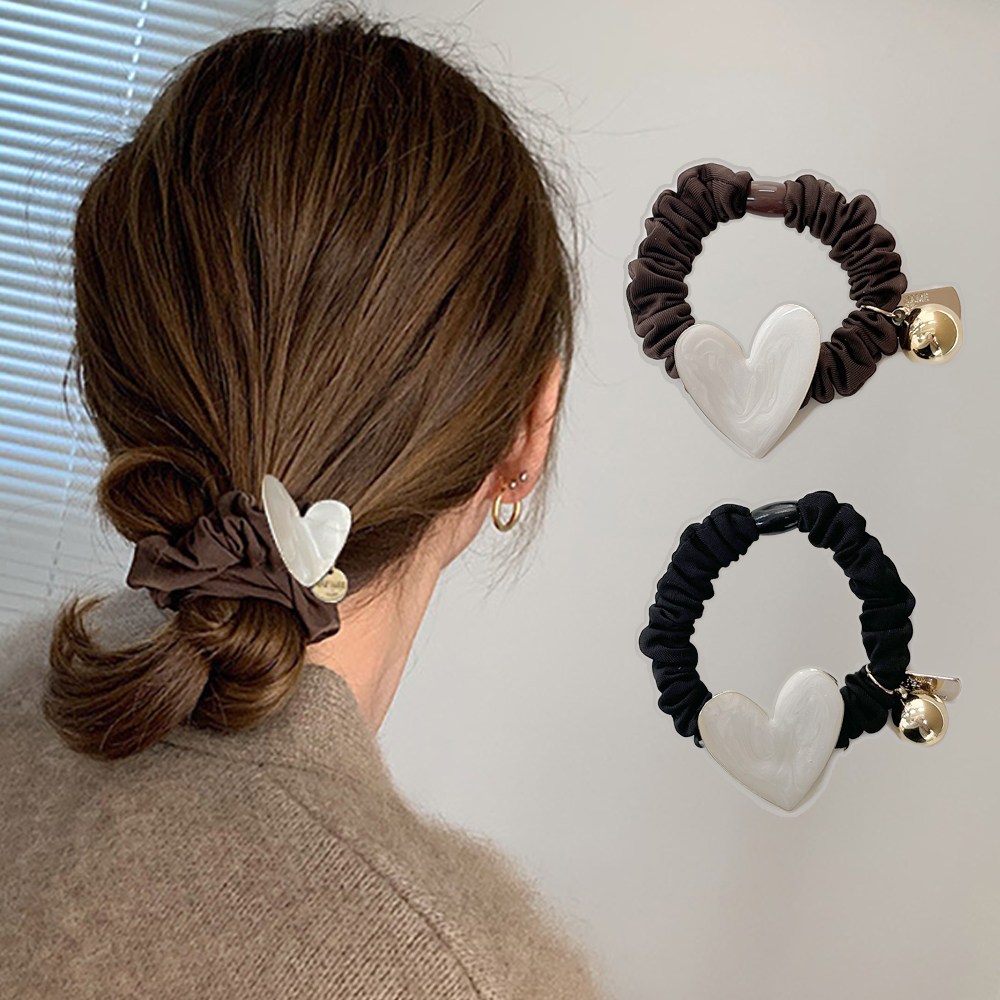 미다미 [2종세트] 마블링 하트 슬림 곱창밴드 21,900원