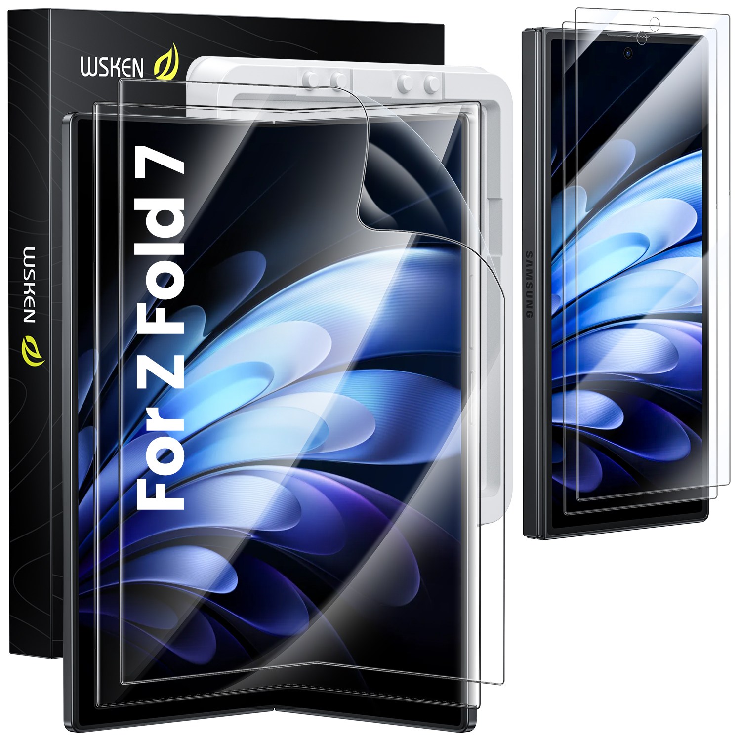 WSKEN 갤럭시 Z 폴드7 자가복원 TPU 고선명 내부 액정보호필름2p+ 전면9H 보안 강화유리필름2p 간편 접착 트레이 공구 세트, 2개 28,900원