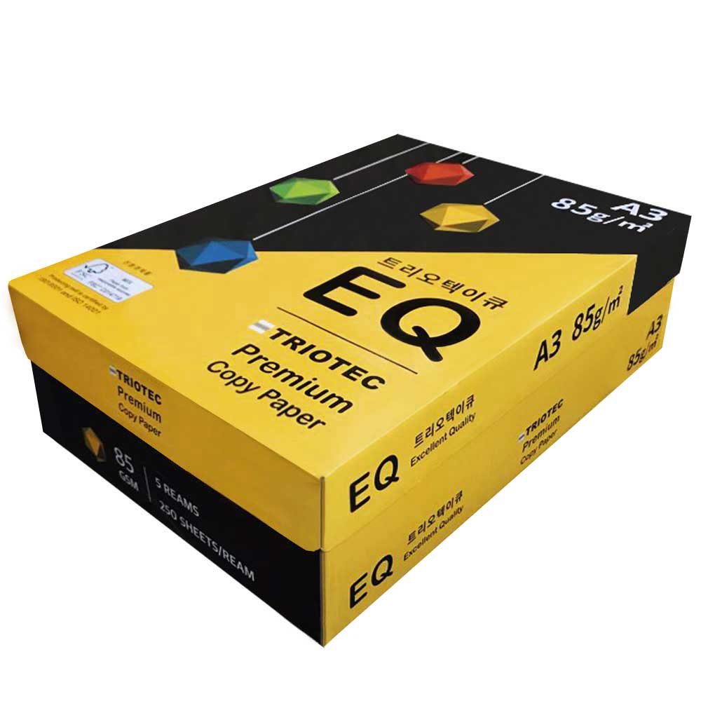 [디포원] EQ 85g A3 1박스 1250매_복사용지_A3용지_트리오텍 이큐 38,500원