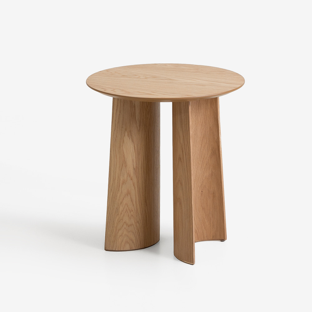 퍼니인어스 플라이 원형 내추럴 우드 협탁 사이드 거실 테이블, 내츄럴오크 379,200원