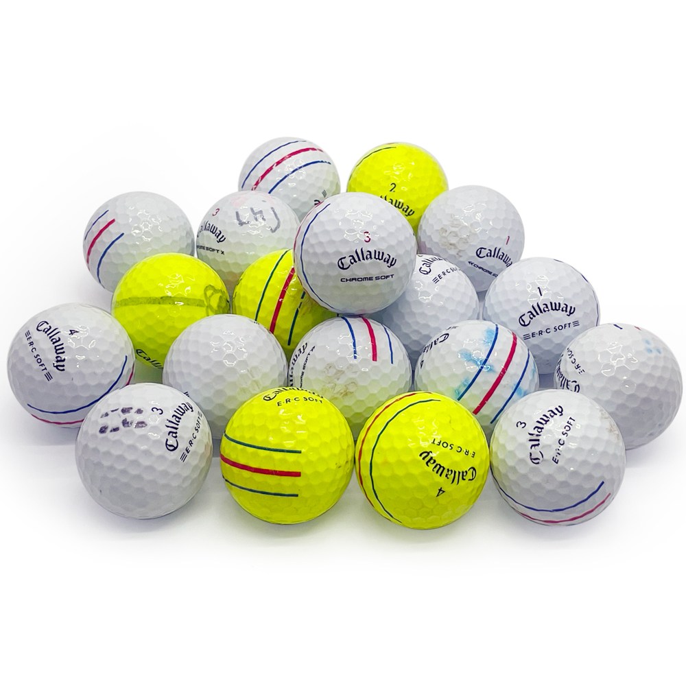 캘러웨이 트리플트랙 크롬 ERC 3.4피스 화이트 컬러혼합 A-급 로스트볼 32,000원