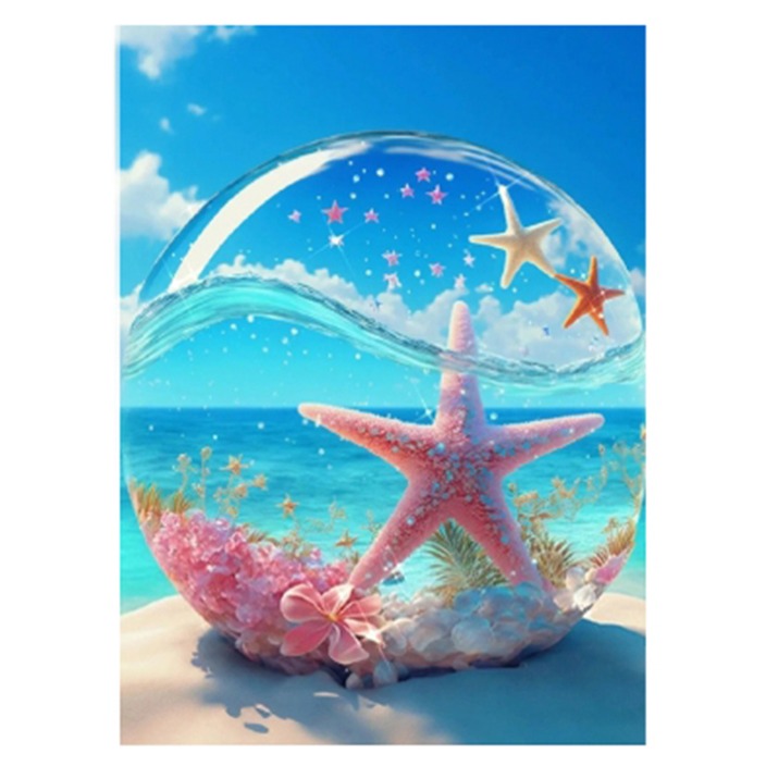 탑피아 바닷가 DIY보석십자수 30 x 40 cm, CY-FJ11107, 1개 10,830원