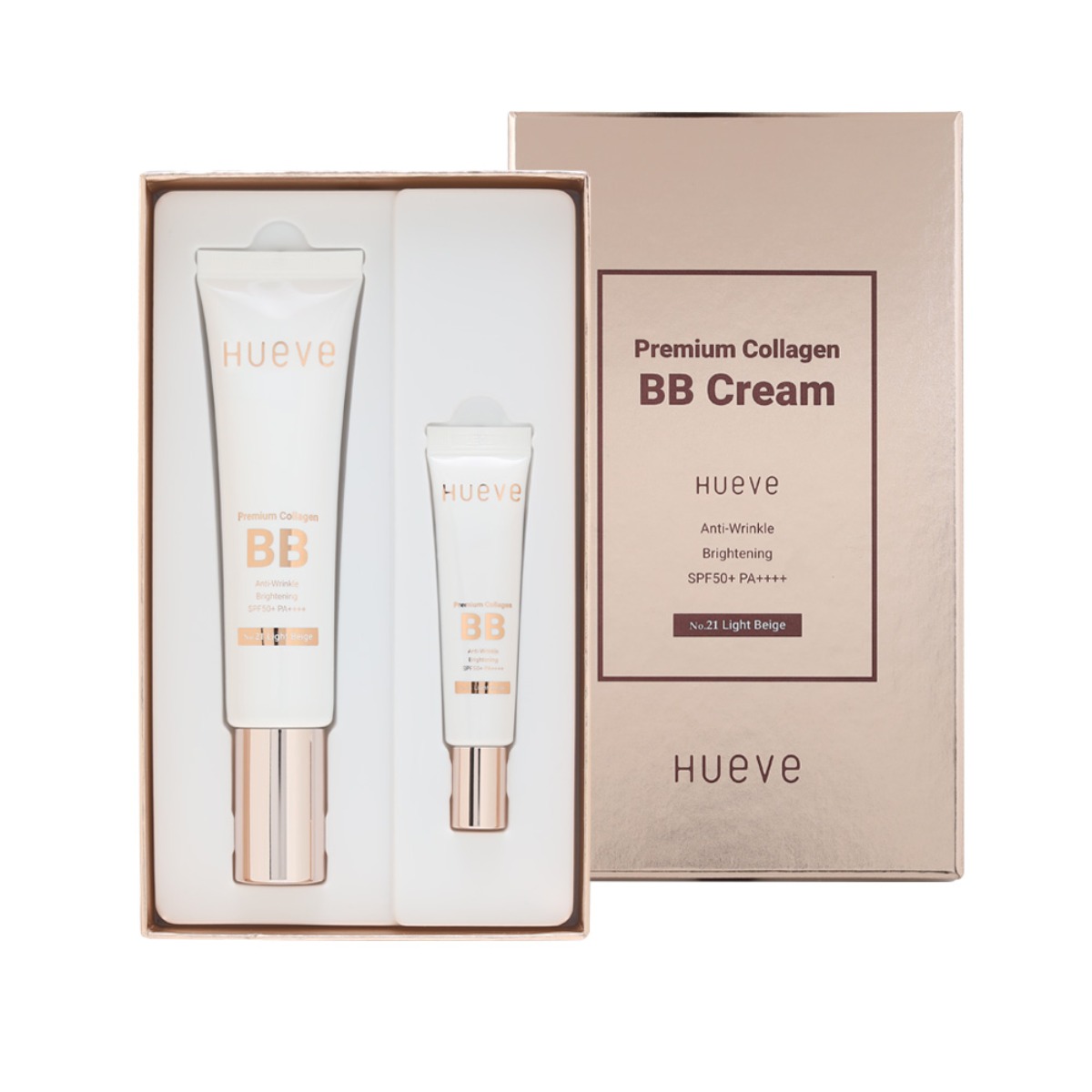 휴브 프리미엄 콜라겐 비비 크림/ 60g+15g(비매품)/ 3중 기능성/ spf50+pa++++, 21호 라이트 베이지, 1개 52,000원