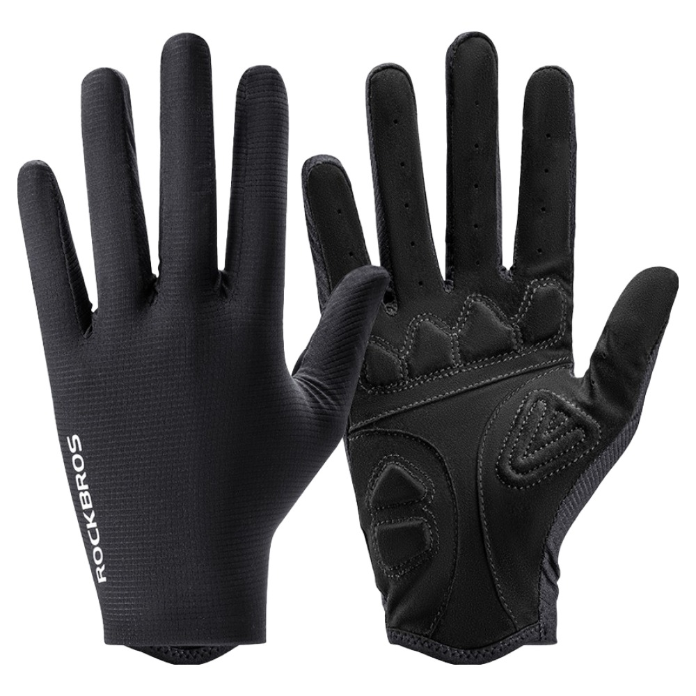 락브로스 충격흡수패드 미끄럼방지 스마트폰터치 스포츠 자전거 장갑 양손착용 세트 S396-1, 블랙, 1세트 18,400원