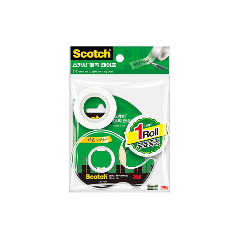 3M 스카치 매직테이프 디스펜서+리필2롤 810 122 18mmX16m 7,950원