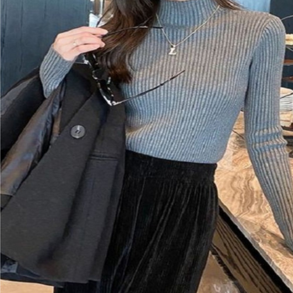 JC 여성 1+1 반폴라 골지 니트티 터틀넥 목폴라 23,900원