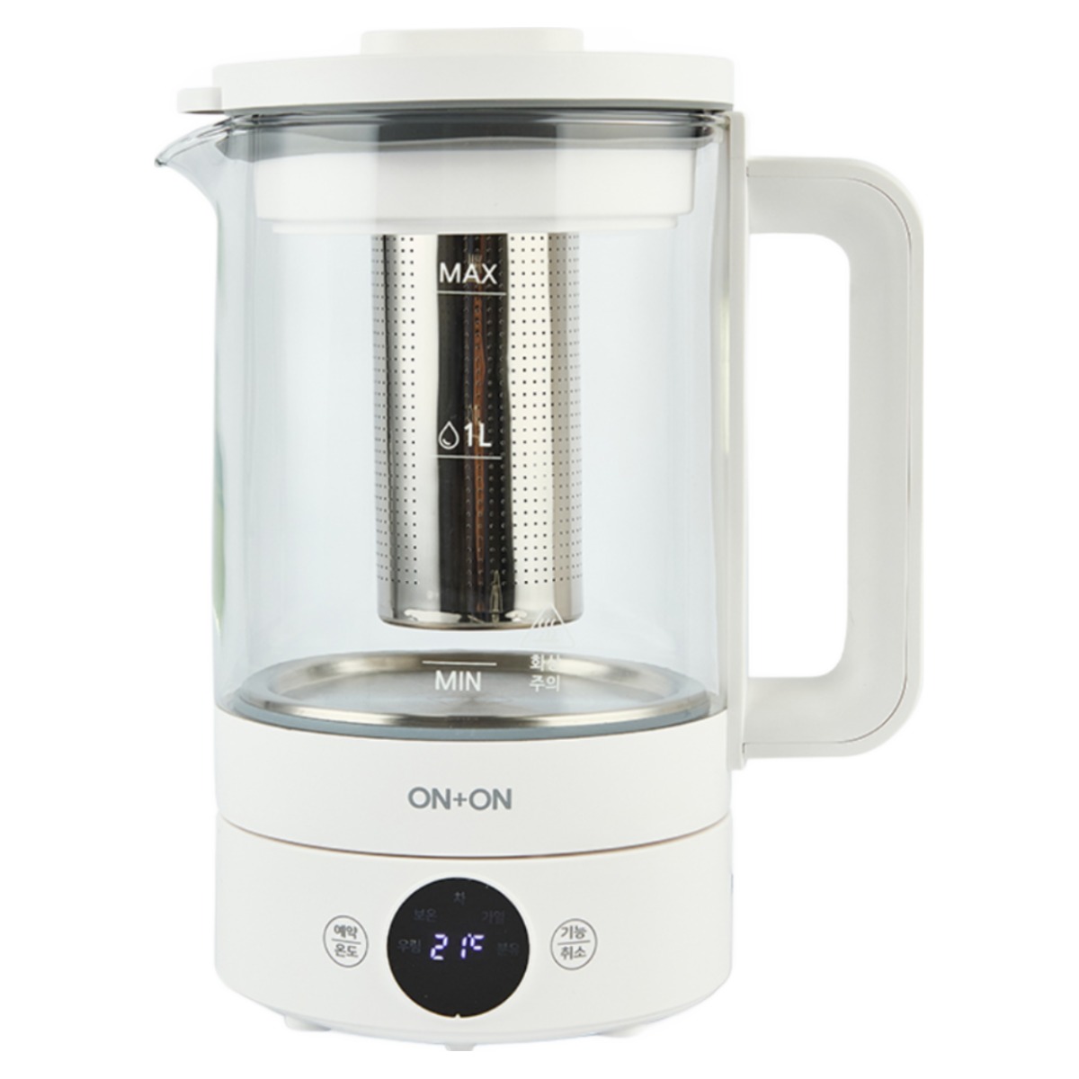 온더랩 내열유리 보온 분유 전기 주전자 티포트, OTO-24005TM 34,000원