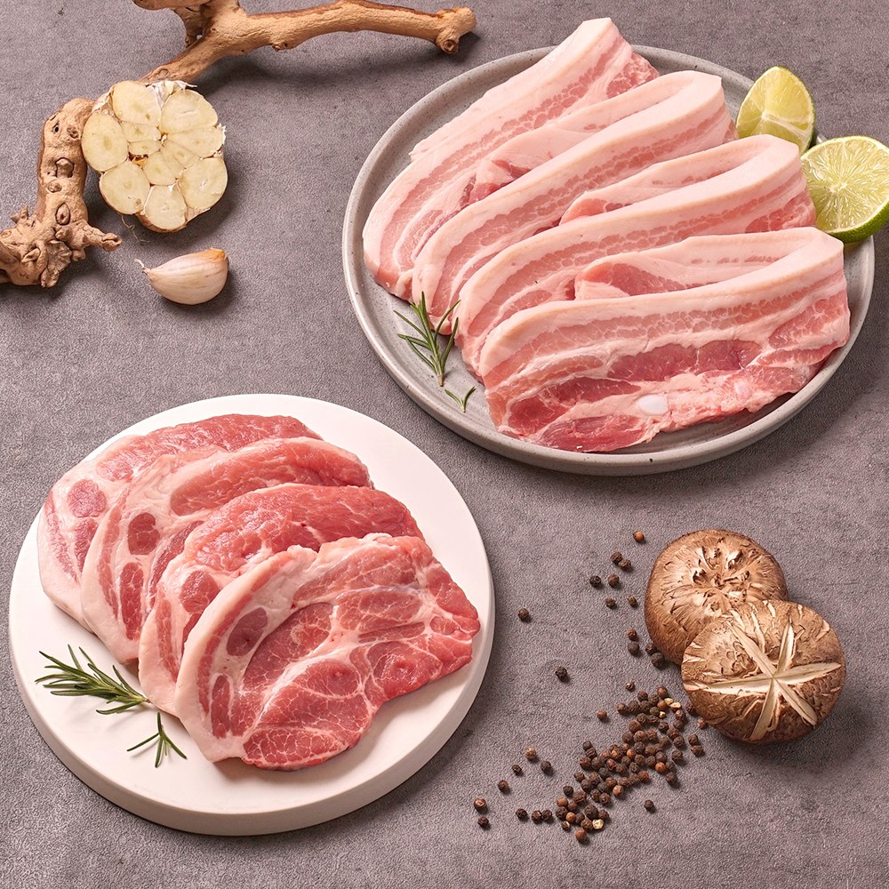 삼초마을 국내산 돼지고기 신선한 한돈 삼겹살 목살 반반구성 (냉장), 2kg, 1개 64,900원