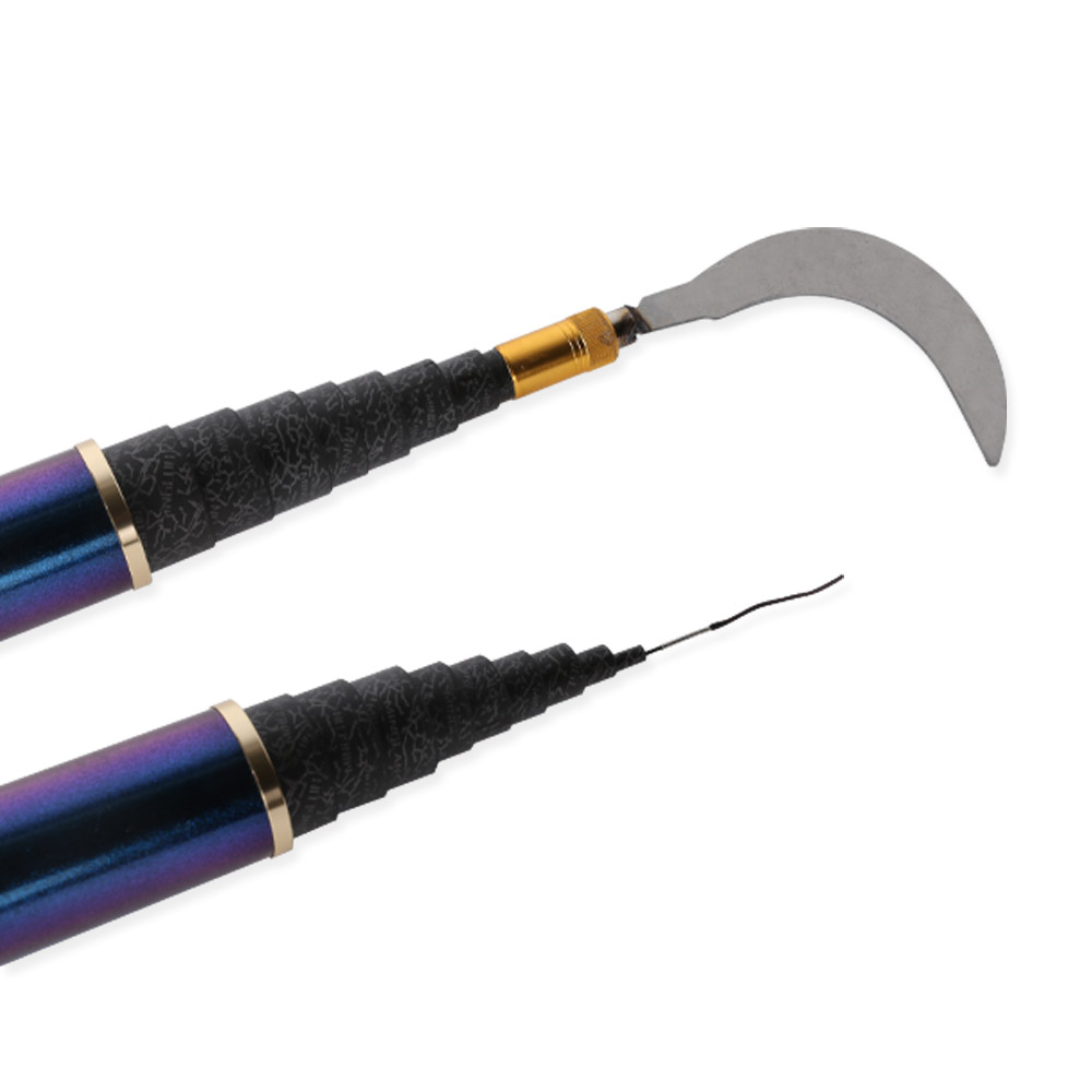 마루아치 민물 바다 낚시 카본 수초제거기 10m 민장대 낫 가방 풀세트, 블랙, 1개 59,600원