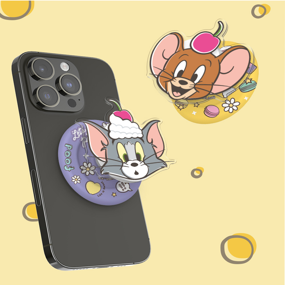 톰과제리 스윗 푸드 파티 캐릭터 맥세이프 전기종 마그네틱 화면 스탠드 스마트톡 선물 커플 귀여운 그립톡 핑거 거치대 휴대폰 핸드폰 악세사리 21,900원