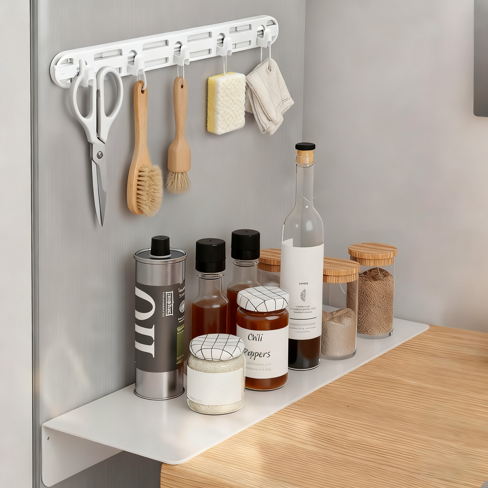 kemei 틈새 자석 선반 냉장고 세탁기 싱크대 사이드 확장형 수납 정리대 17,900원