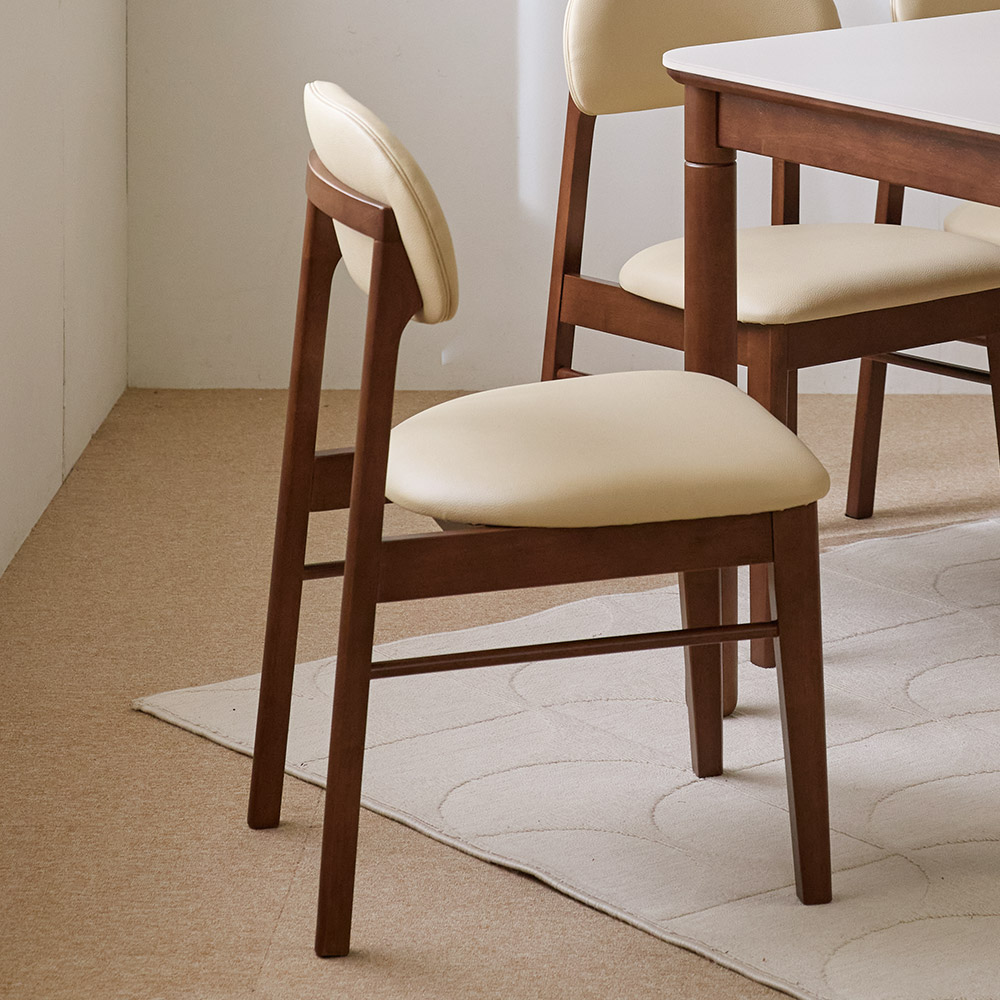 파로마 로앤 원목 카페 식탁의자 2ea, 월넛, 2개 199,900원