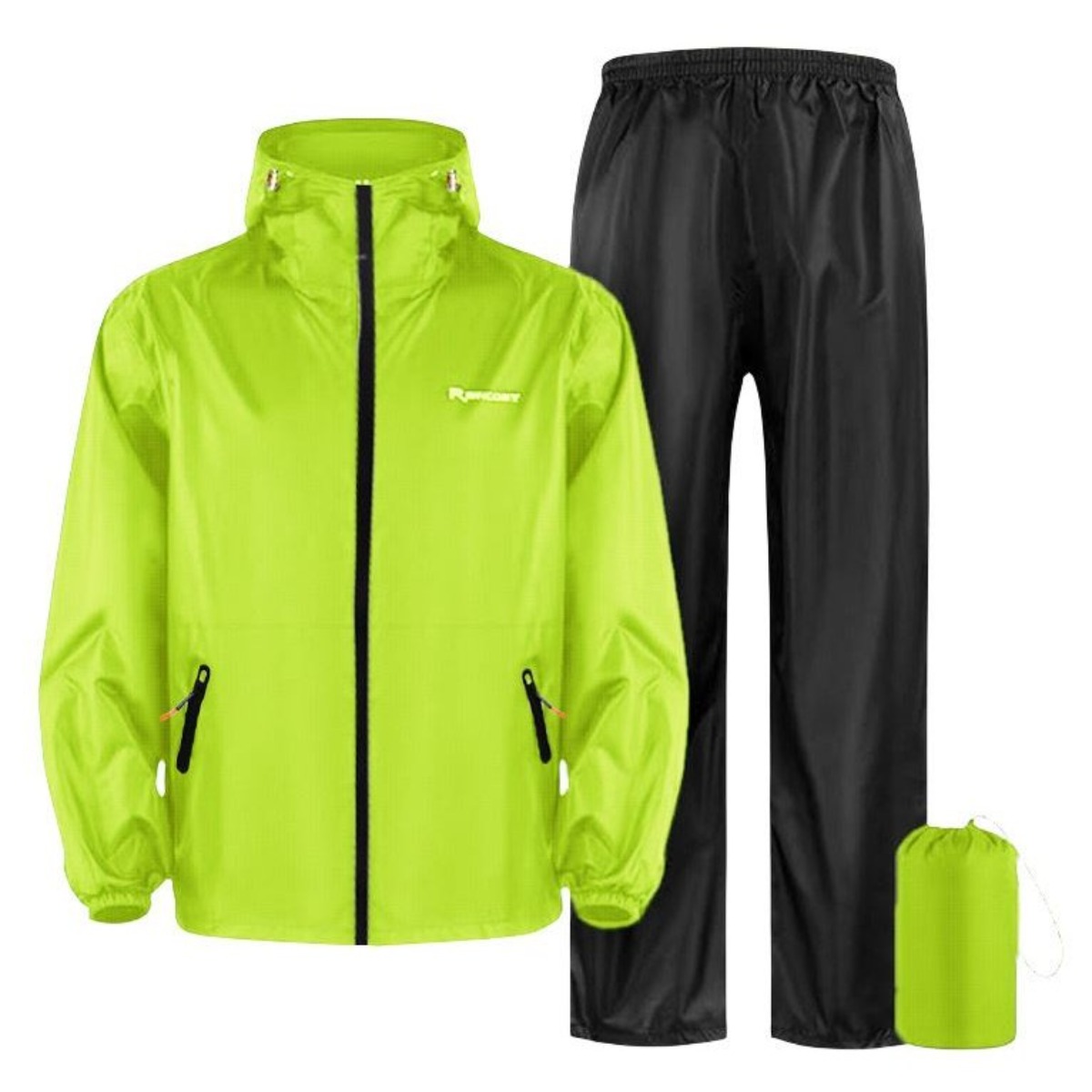 커버필 남자 비옷 골프 낚시 캠핑 오토바이 가벼운 우의 상하세트, 그린, 1개 35,900원