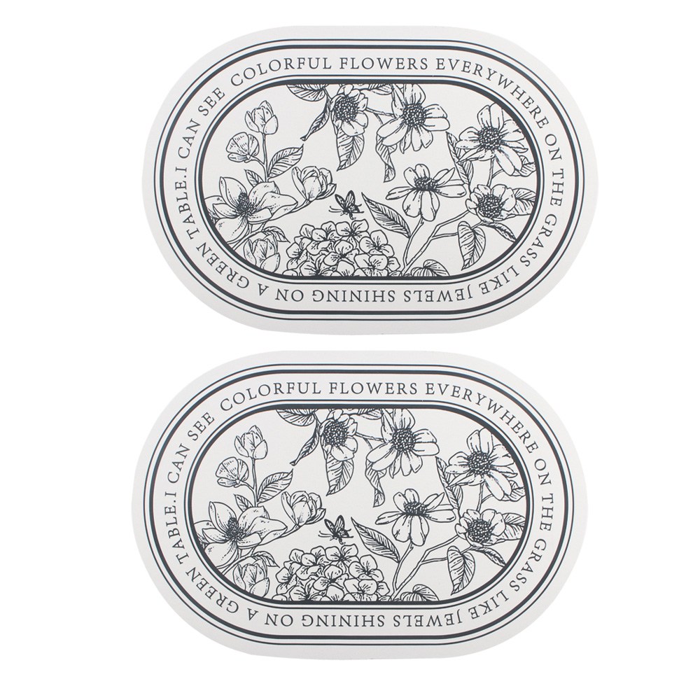 1+1 빨아쓰는 규조토 발매트 세트 플라워 패턴 폭신 물흡수 매트 인테리어 발판 받침 반원형 타원형 현관 욕실 주방 화장실 소품 8,800원