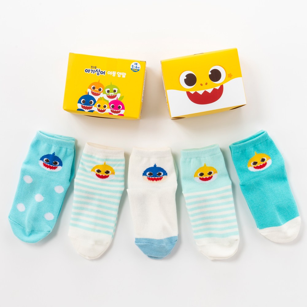 핑크퐁 아기상어 파스텔 양말 10족세트 미끄럼방지 18,900원