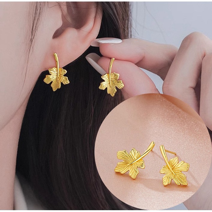 NXNA 14K골드 생일선물 여친 나뭇잎귀걸이 조이XYL-ED048, 발암물질 미포함,도금 51,000원