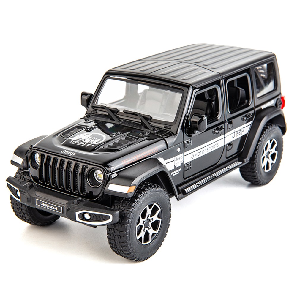 다이캐스트 금속 1:22 지프 랭글러 루비콘 합금 풀백 자동차 모형, 1개, 블랙 39,800원